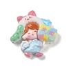 Opaque Resin Decoden Cabochons RESI-R447-03D-1