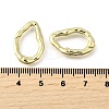 Brass Irregularity Spring Gate Rings KK-U072-43B-G-3