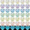 60Pcs 6 Colors Luminous Acrylic Beads SACR-SC0001-36-1