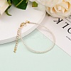 Faceted Electroplate Glass Beaded Bracelets BJEW-JB05693-04-4