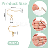 100Pcs 316 Surgical Stainless Steel Earring Hooks STAS-UN0058-62-3