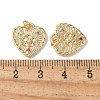 Brass Micro Pave Clear Cubic Zirconia Pendants KK-Q031-44G-10-3