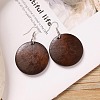 Alloy Wood Dangle Earrings FS-WG9E4F8-03-1