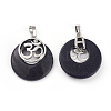 Synthetic Blue Goldstone Pendants KK-F751-L-A01-1