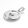 Non-Tarnish 304 Stainless Steel Pendants STAS-I086-04P-05-2
