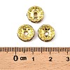 Brass Grade A Rhinestone Spacer Beads RSB039NF-05G-3