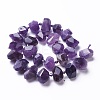 Natural Amethyst Beads Strands G-P434-10A-1