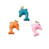304 Stainless Steel Enamel Pendants STAS-B097-02G-1