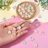 32Pcs 4 Colors Alloy Enamel Pendants FIND-TA0008-76A-6