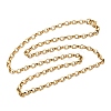 304 Stainless Steel Cable Chain Necklaces NJEW-K305-08G-4