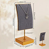 Velvet & Alloy Earrings Display Stands ODIS-WH0061-69A-2