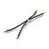 Braided Cotton Cord Slider Bracelet Making MAK-R001-01G-29-2
