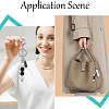 Halloween DIY Iron Bar Beadable Keychain Making Kit DIY-SC0025-93-5