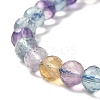 Natural Fluorite Beaded Stretch Bracelets BJEW-K233-01A-02-01-3