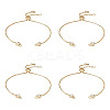 Rack Plating Adjustable Brass Slider Bracelets YS-TAC0001-14G-1
