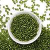 6/0 Round Silver Lined Round Hole Glass Seed Beads X-SEED-A005-4mm-24-2