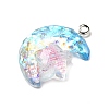Transparent Resin Pendants RESI-H036-01C-2