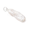 Natural Baroque Keshi Pearl Pendants PALLOY-JF04918-4