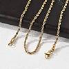 304 Stainless Steel Rope Chain Necklaces NJEW-E026-09G-2