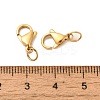 Ion Plating(IP) 304 Stainless Steel Lobster Claw Clasps STAS-AB12-G-02-3