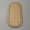 Oval PU Leather Knitting Crochet Bags Nail Bottom Shaper Pad PURS-WH0001-62A-2