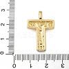 Brass Micro Pave Cubic Zirconia Pendants KK-B126-02G-T-3