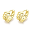 Chain-Shaped Brass Hoop Earrings EJEW-L211-009A-G-1