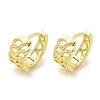 Chain-Shaped Brass Hoop Earrings EJEW-L211-009A-G-1