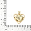 Brass Micro Pave Cubic Zirconia Pendants KK-U058-33G-3