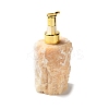 Raw Natural Yellow Jade Pump Press Bottles G-B131-02E-2