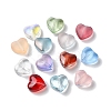Transparent Smooth and Frosted Glass Beads GLAA-O023-14-2