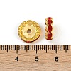 Brass Rhinestone Spacer Beads RB-A014-L12mm-21G-3