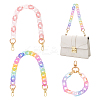 2Pcs Transparent Acrylic Curb Chains Bag Handles AJEW-WR0001-88-1
