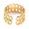 Ion Plating(IP) 304 Stainless Steel Finger Rings RJEW-L102-38G-4