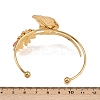 304 Stainless Steel Enamel Cuff Bangles for Women BJEW-A049-02B-G-5