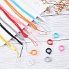 Gorgecraft 16 Sets 8 Colors Portable Electronic Cigarette Anti-Lost Necklace Lanyard AJEW-GF0006-18-6