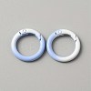 Gradient Color Zinc Alloy Spring Gate Rings PALLOY-WH0001-82J-1