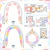2Pcs Transparent Acrylic Curb Chains Bag Handles AJEW-WR0001-88-2
