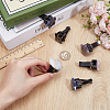 6Pcs Moon Star Natural Gemstone Car Air Vent Clips HJEW-OC00131-3