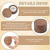 Round Wooden Single Ring Storage Boxes with Velvet Inside AJEW-WH0513-26B-3