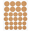 20 Sheets Cork Label Stickers AJEW-BC0009-59-1