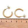 304 Stainless Steel Twist C-Shaped Stud Earrings EJEW-R017-03G-01-3