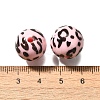 Printed Opaque Acrylic Beads OACR-S043-07E-2