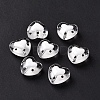 Glass Heart Beads GLAA-D005-01H-2