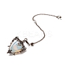 Mixed Gemstone Triangle Dowsing Pendulum Pendants G-G022-01R-3