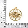 Brass Micro Pave Cubic Zirconia Pendants KK-S528-05G-3