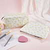 2Pcs 2 Styles Portable Travel Polyester Cosmetic Zipper Storage Clutch Bags ABAG-CY0001-01D-3