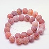 Natural Crackle Agate Beads Strands G-G055-6mm-11-2