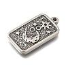 304 Stainless Steel Pendant Cabochon Settings STAS-H477-07P-2