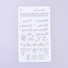 Plastic Reusable Drawing Painting Stencils Templates DIY-G027-G28-2